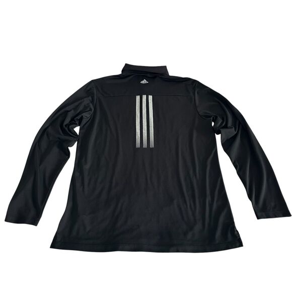 Adidas Adizero Running 3/4 Button Up Long Sleeve Shirt Men's Size Large Black - Picture 2 of 5